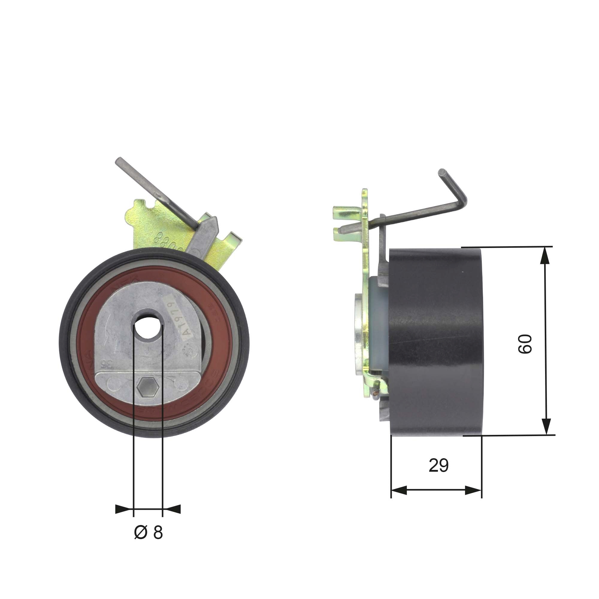 Spanrol distributieriem Gates T43088