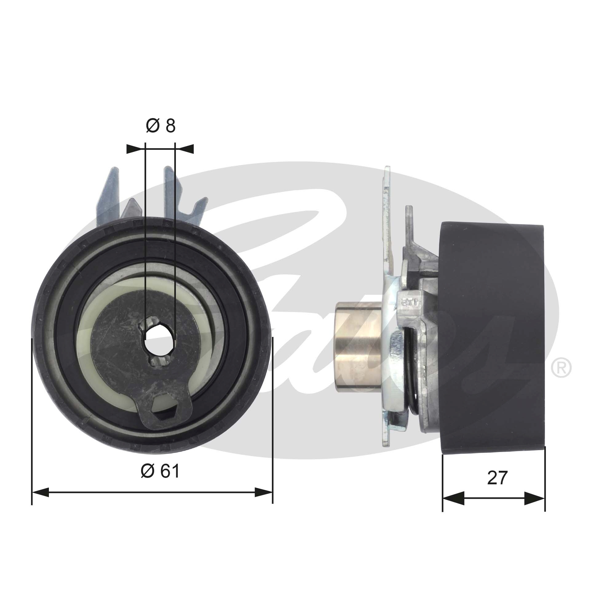 Spanrol distributieriem Gates T43090