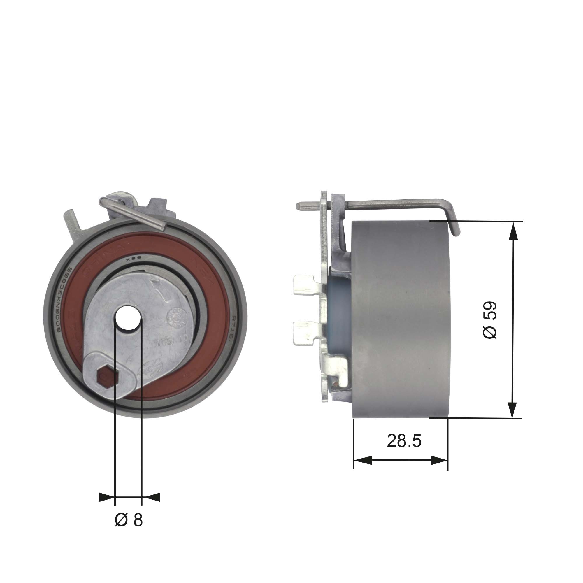 Spanrol distributieriem Gates T43126