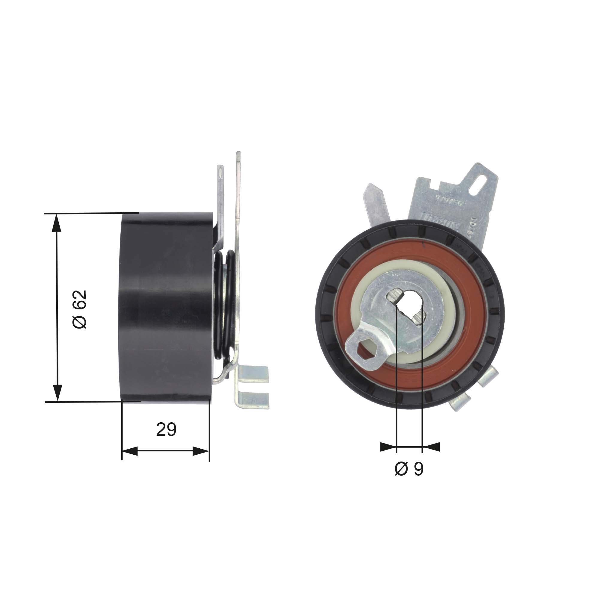 Spanrol distributieriem Gates T43145