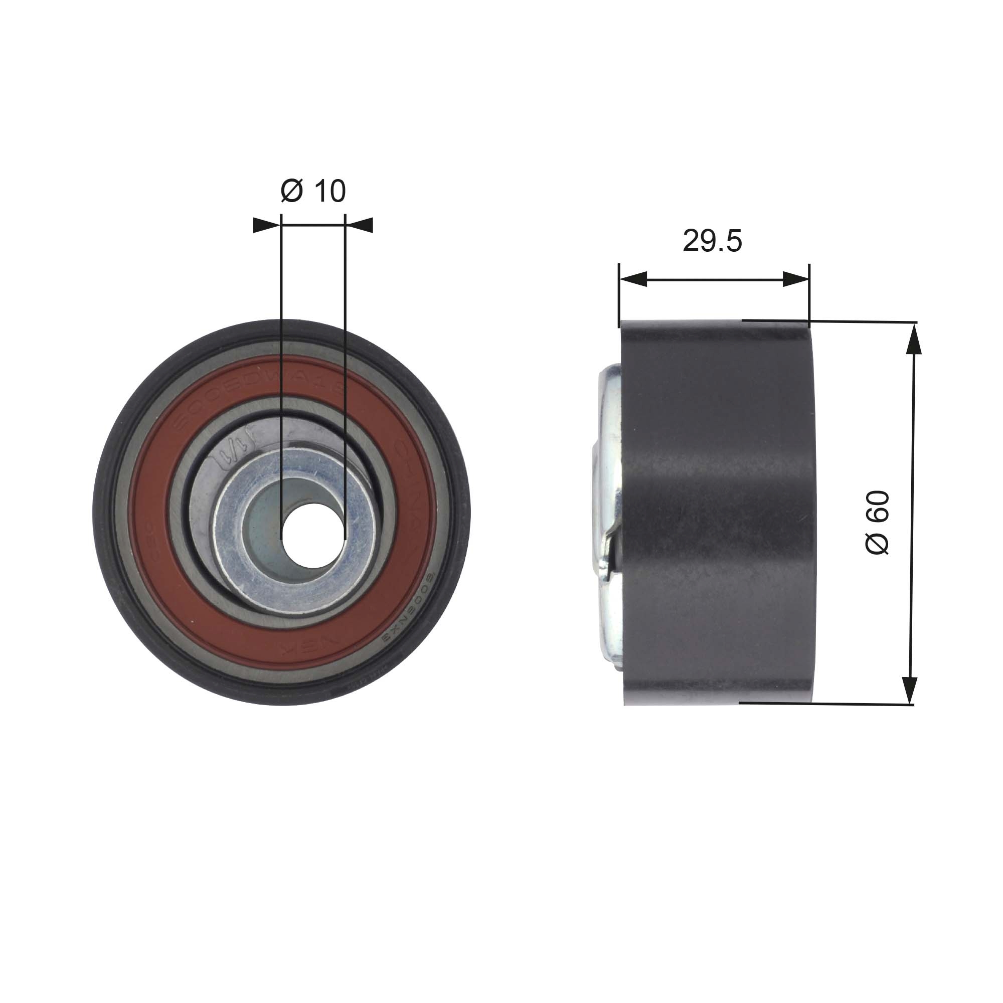 Spanrol distributieriem Gates T43147