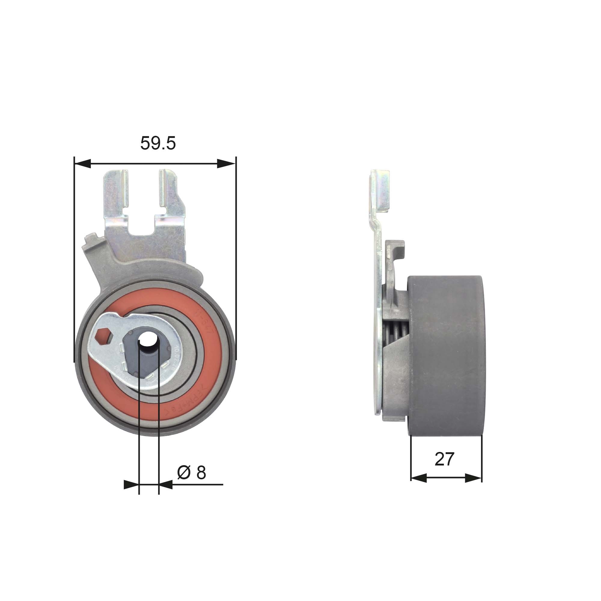 Spanrol distributieriem Gates T43173