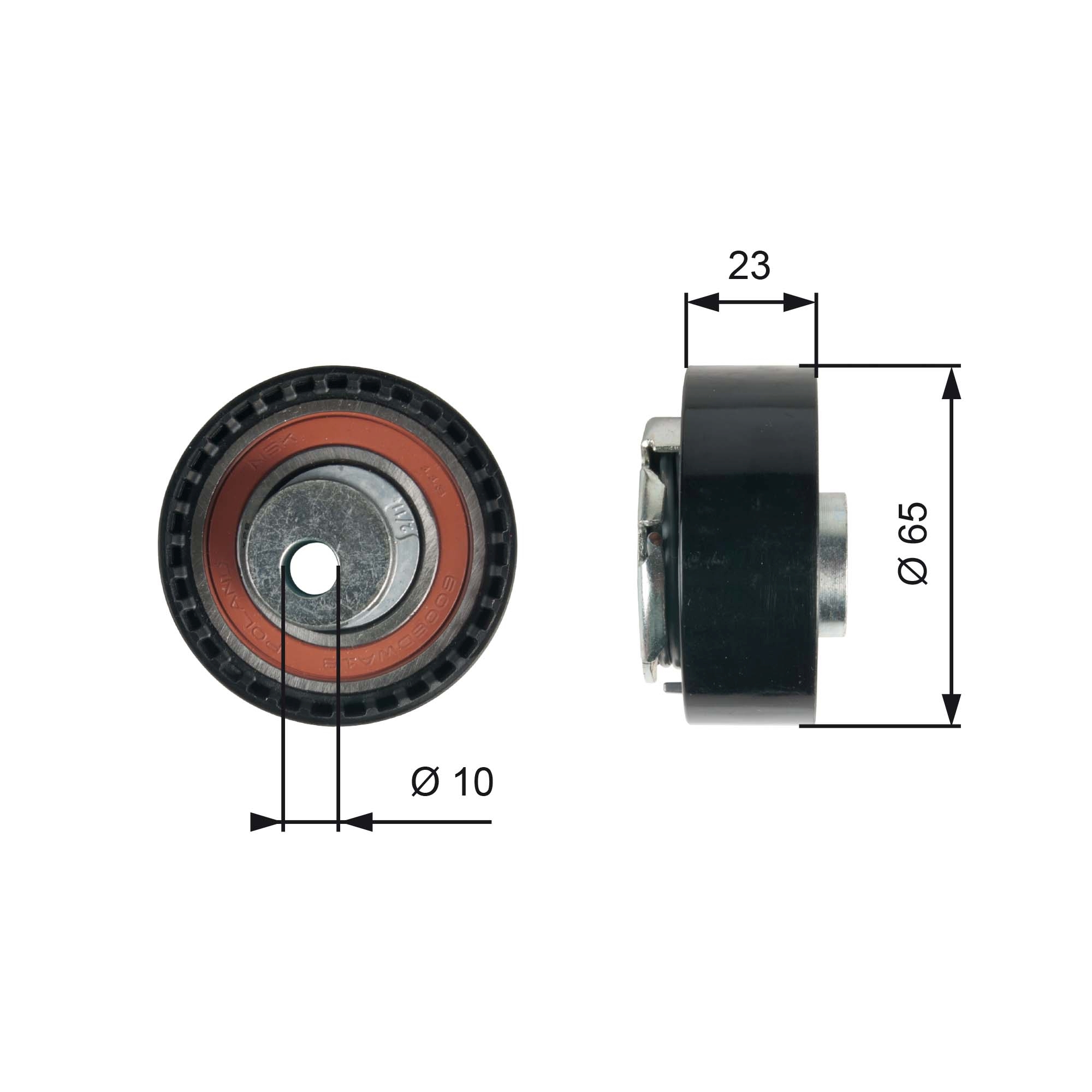 Spanrol distributieriem Gates T43228