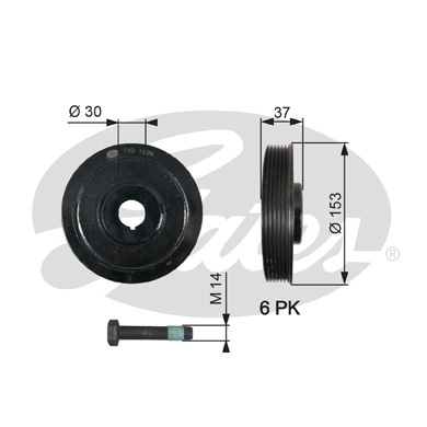 Krukaspoelie Gates TVD1006A