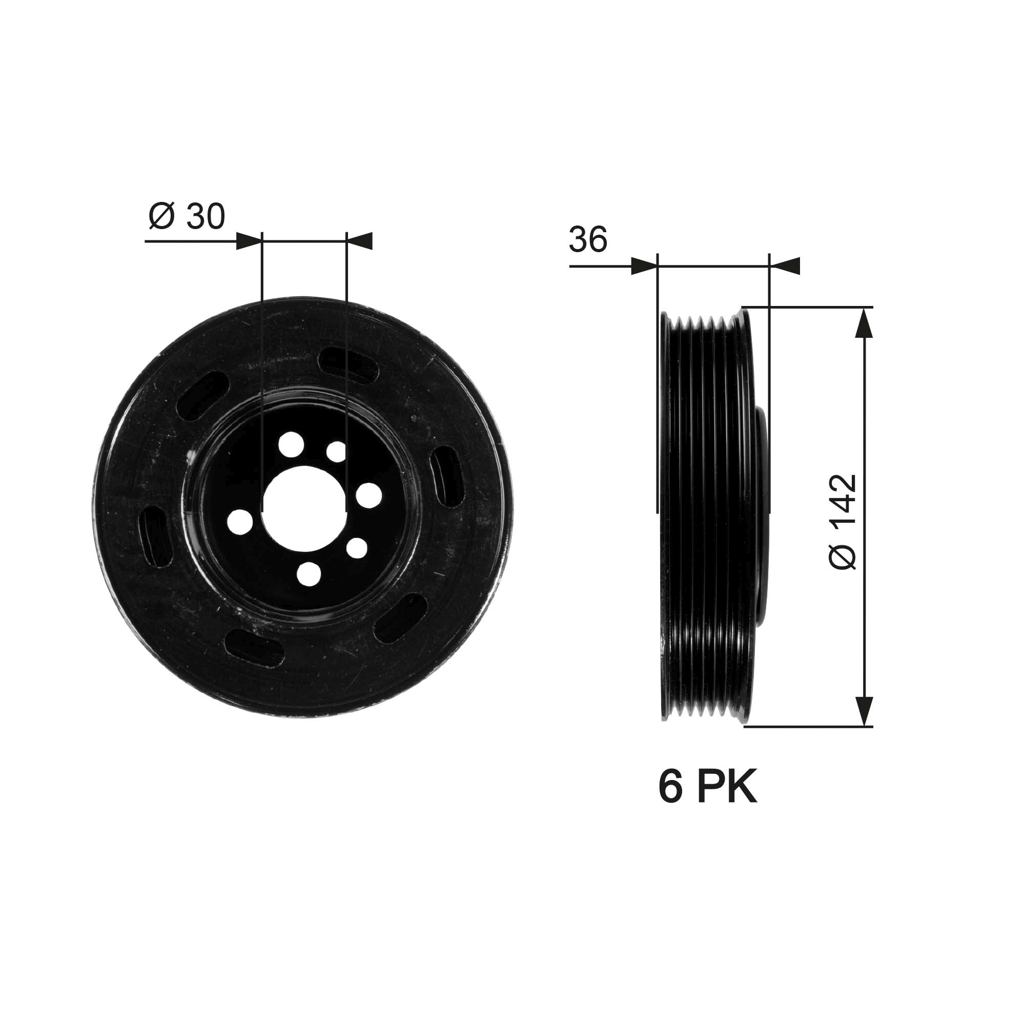 Krukaspoelie Gates TVD1009