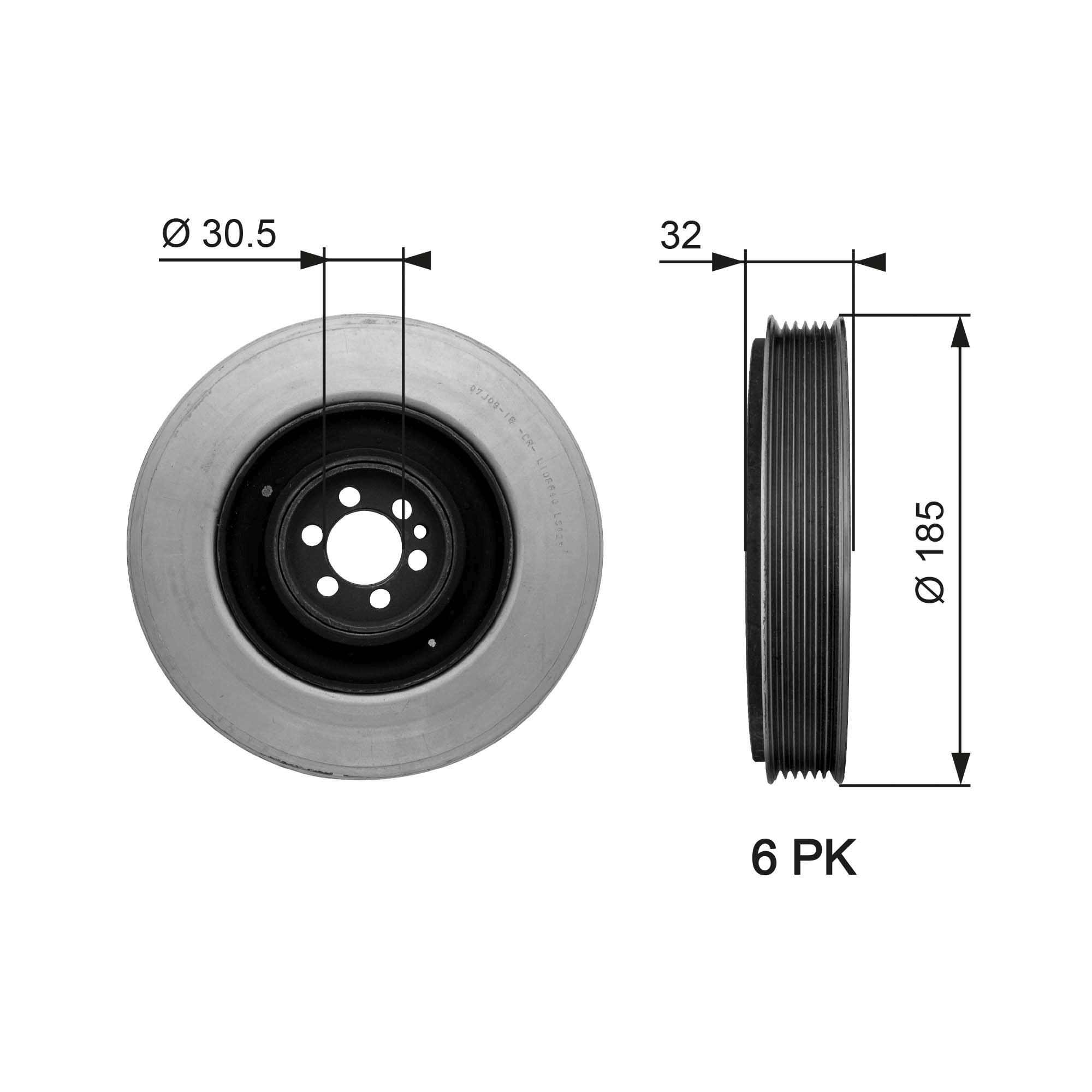 Krukaspoelie Gates TVD1042