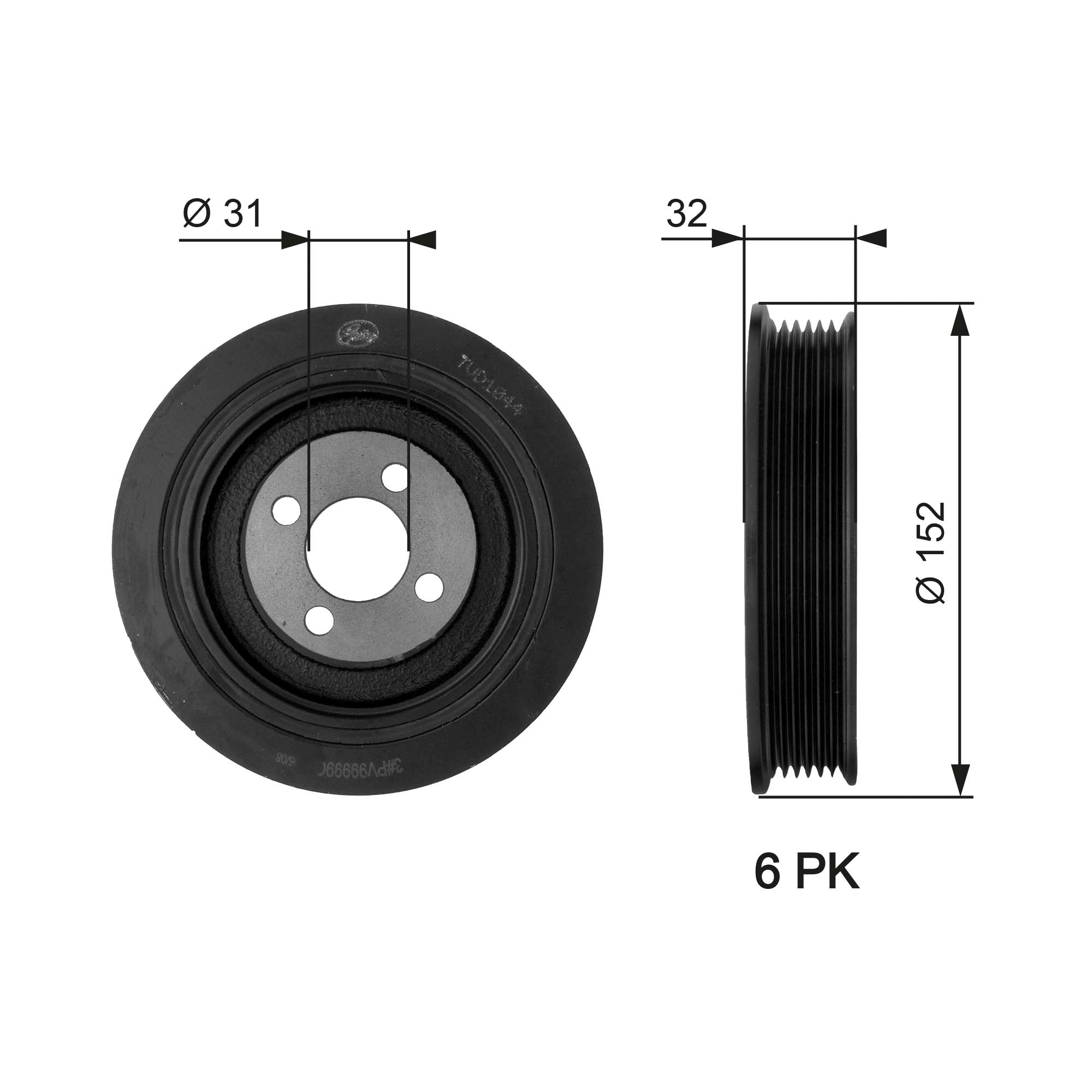 Krukaspoelie Gates TVD1044