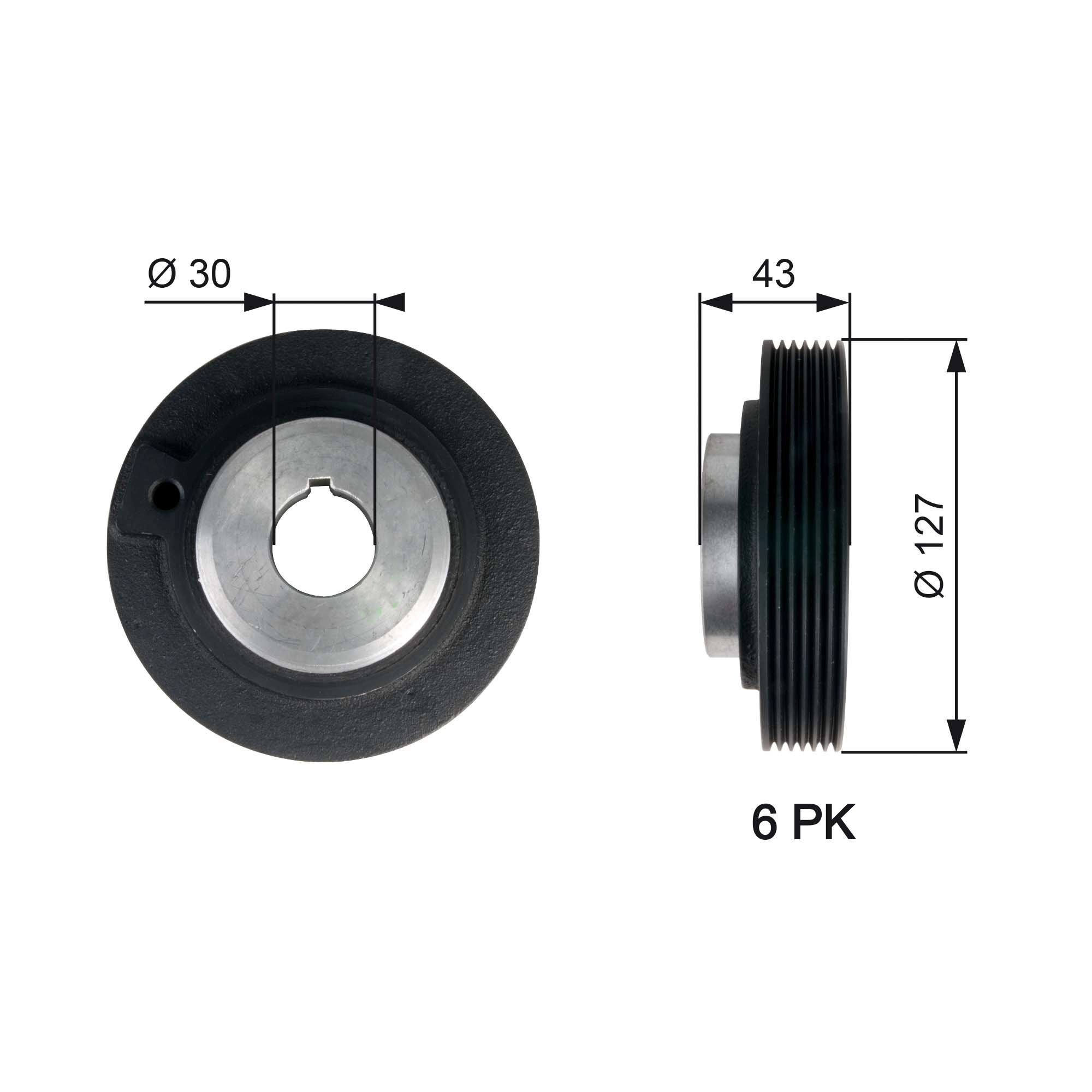 Krukaspoelie Gates TVD1066