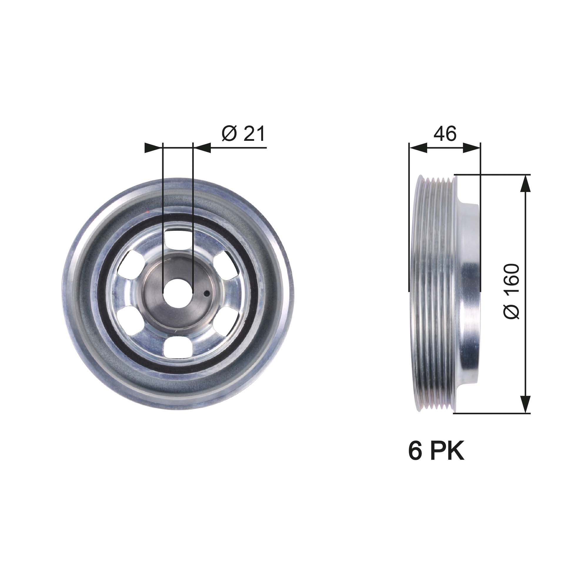 Krukaspoelie Gates TVD1081