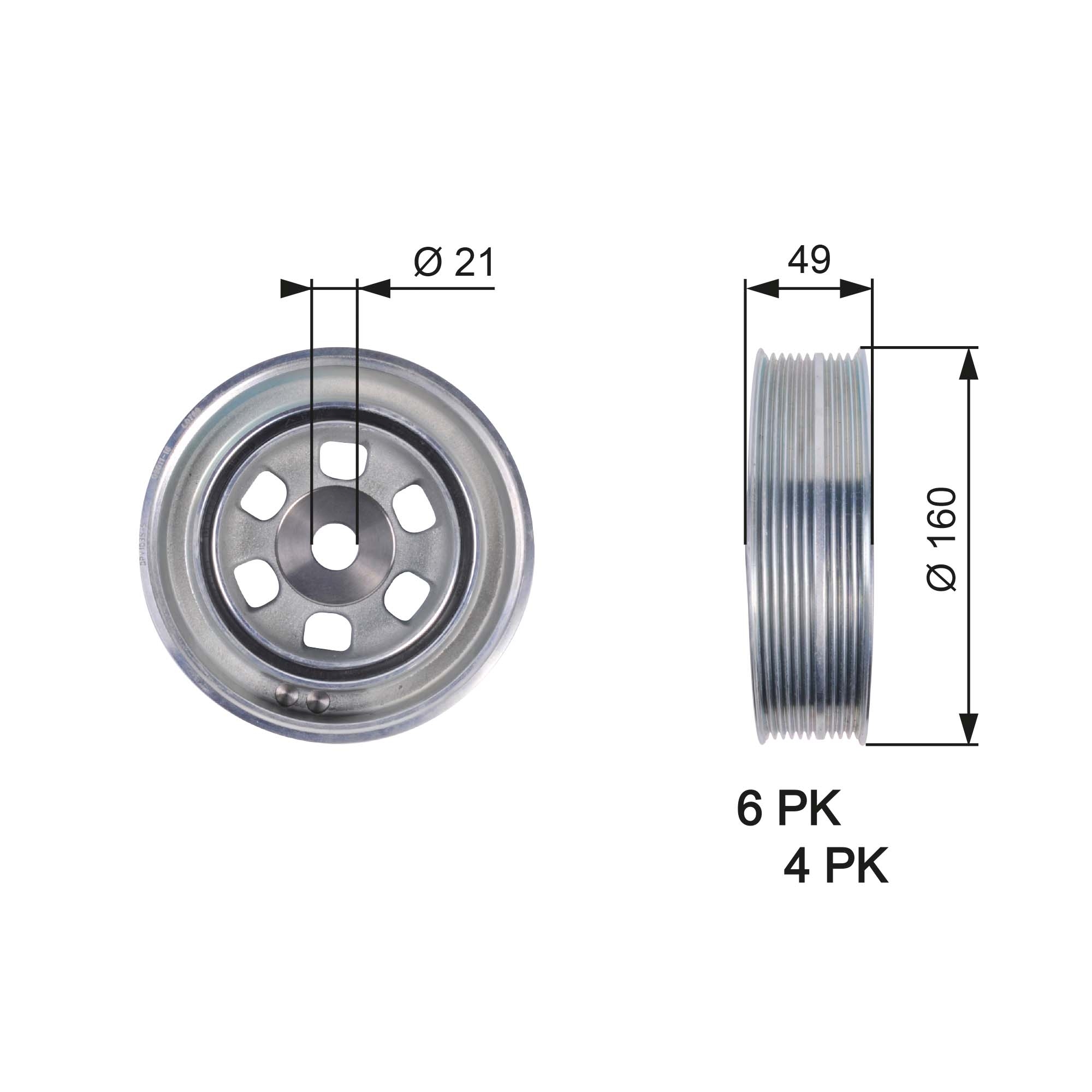 Krukaspoelie Gates TVD1086