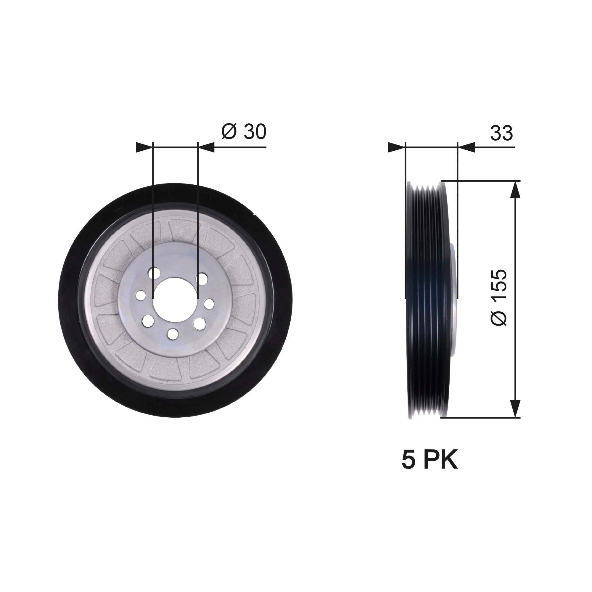 Krukaspoelie Gates TVD1088