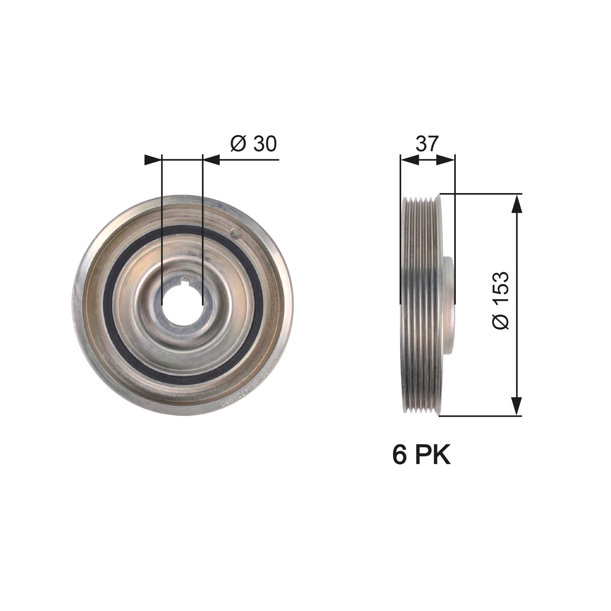 Krukaspoelie Gates TVD1090