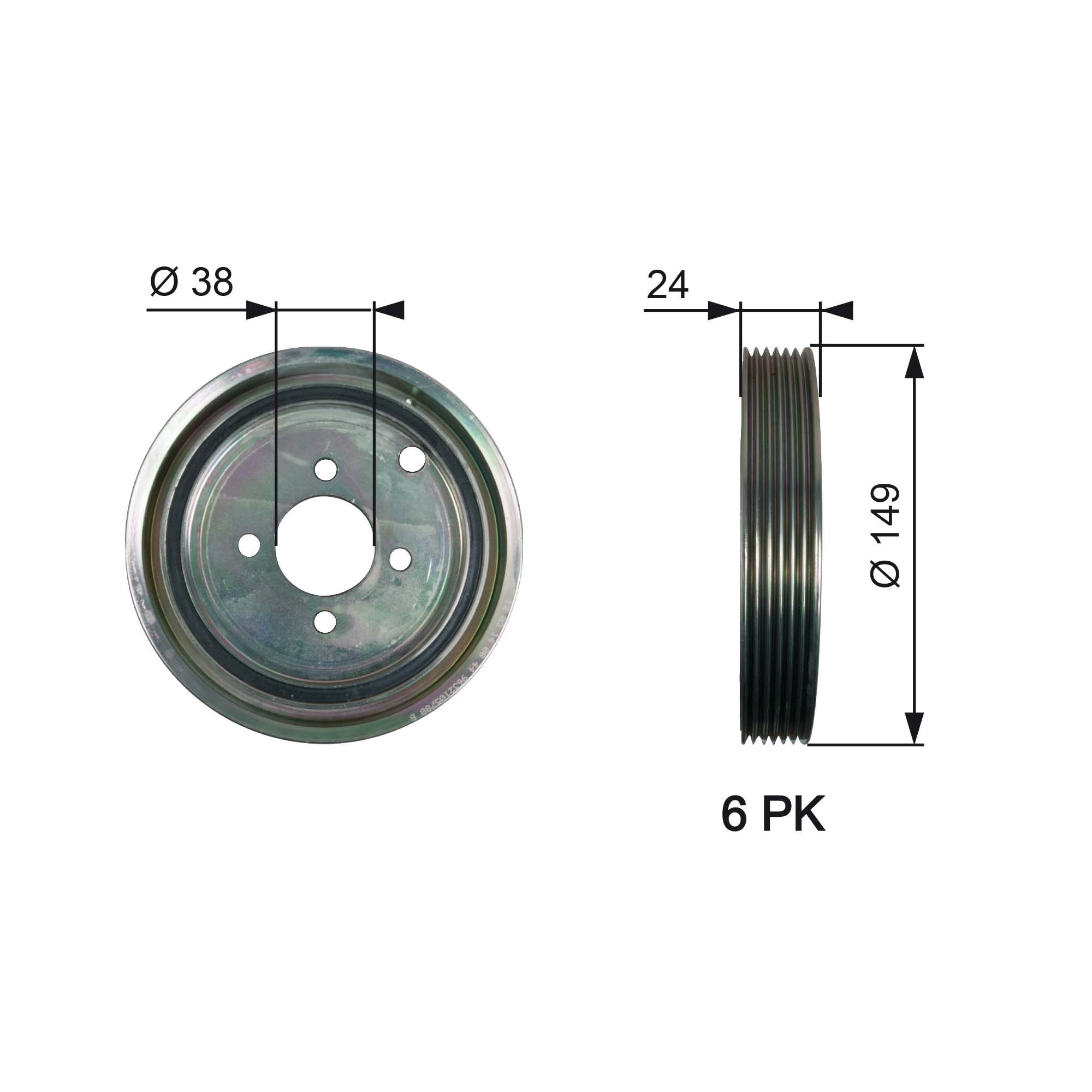 Krukaspoelie Gates TVD1099