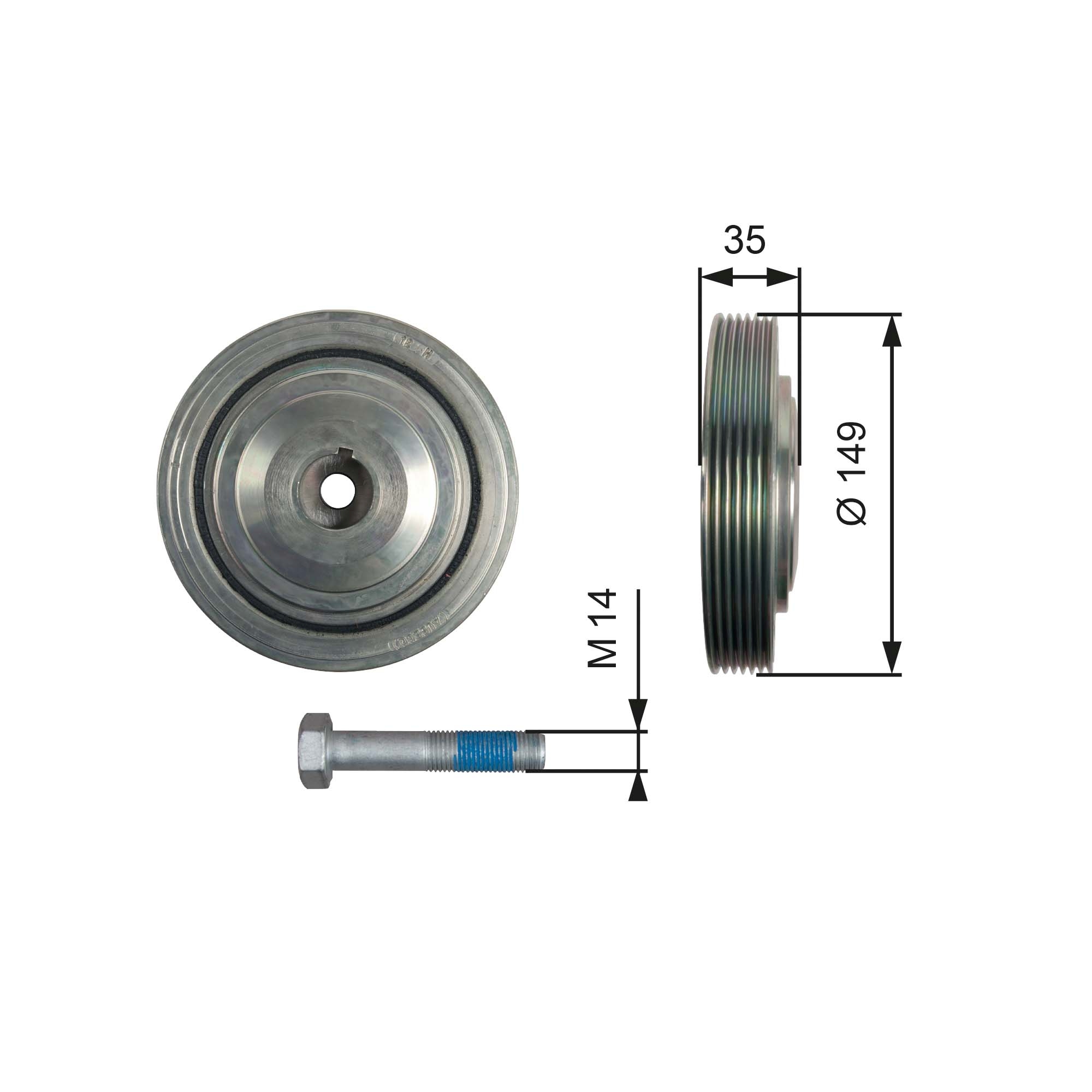 Krukaspoelie Gates TVD1103A