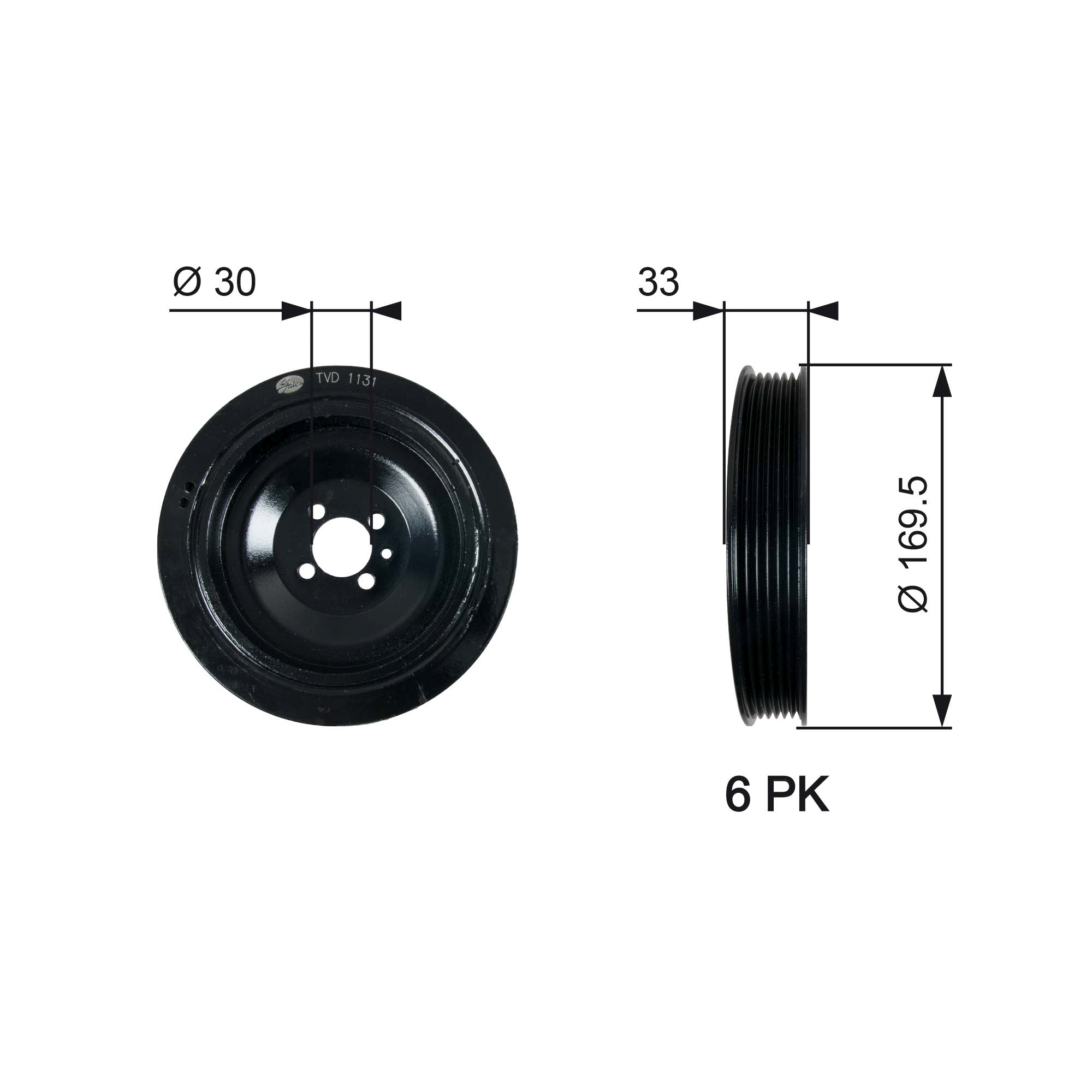 Krukaspoelie Gates TVD1131