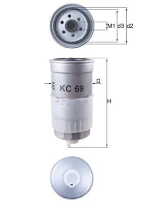 Brandstoffilter Knecht KC 69