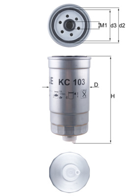 Brandstoffilter Knecht KC 103