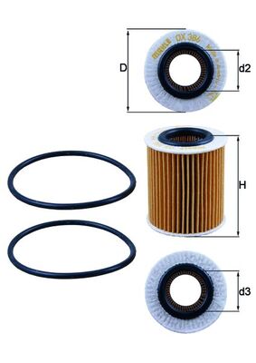 Oliefilter Knecht OX 386D