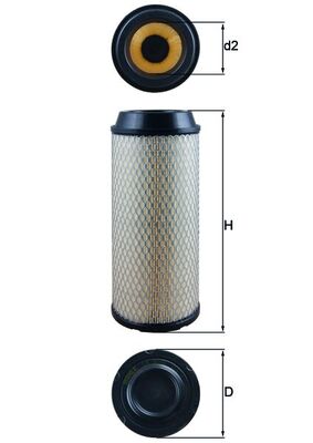 Luchtfilter Knecht LX 3008