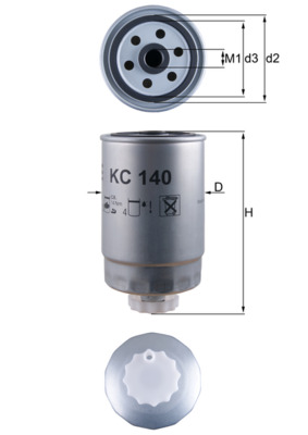 Brandstoffilter Knecht KC 140