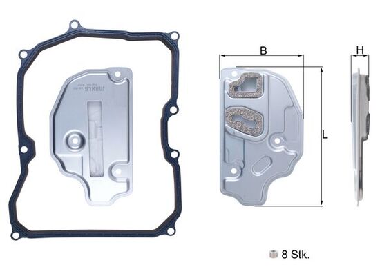 Filter/oliezeef automaatbak Knecht HX 150KIT