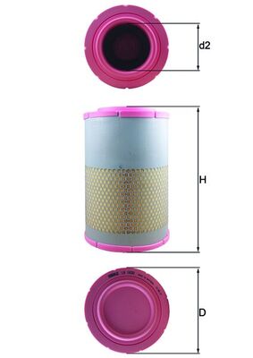 Luchtfilter Knecht LX 1630