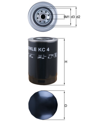 Brandstoffilter Knecht KC 4