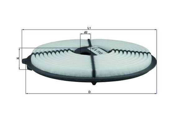 Luchtfilter Knecht LX 733