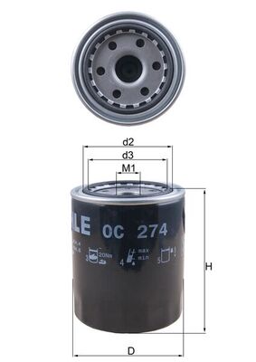 Oliefilter Knecht OC 274