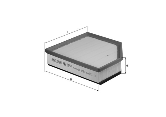 Luchtfilter Knecht LX 1593/2