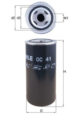 Oliefilter Knecht OC 41