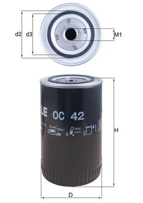 Oliefilter Knecht OC 42