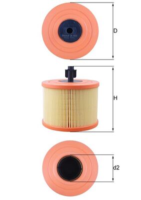 Luchtfilter Knecht LX 1035