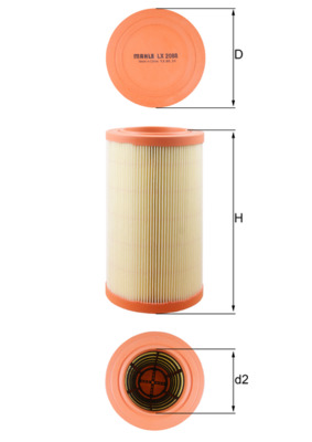 Luchtfilter Knecht LX 2088