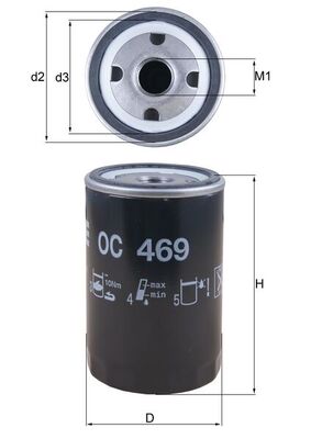 Oliefilter Knecht OC 469