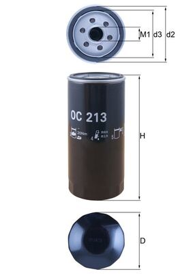 Oliefilter Knecht OC 213