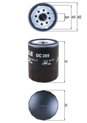 Oliefilter Knecht OC 369