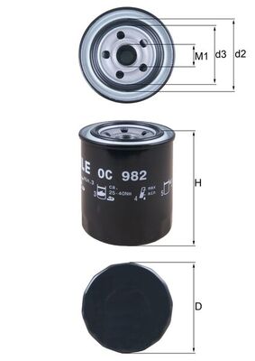 Oliefilter Knecht OC 982