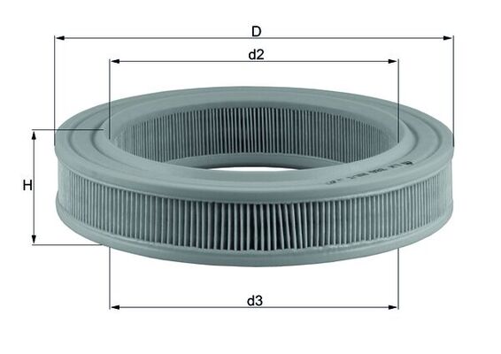 Luchtfilter Knecht LX 386