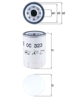 Oliefilter Knecht OC 323