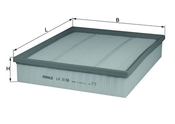 Luchtfilter Knecht LX 3138