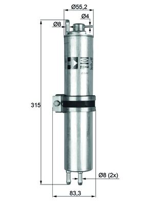 Brandstoffilter Knecht KLH 12