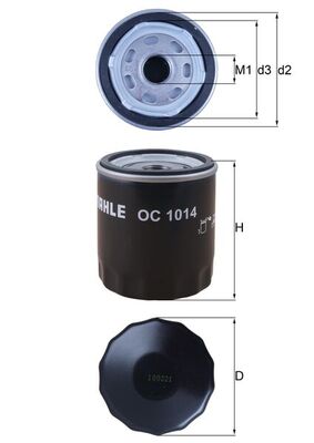 Oliefilter Knecht OC 1014