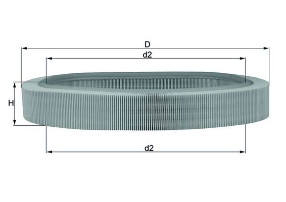 Luchtfilter Knecht LX 638