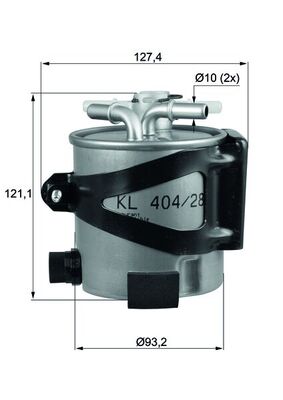 Brandstoffilter Knecht KLH 44/25