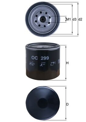 Oliefilter Knecht OC 299