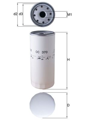 Oliefilter Knecht OC 370