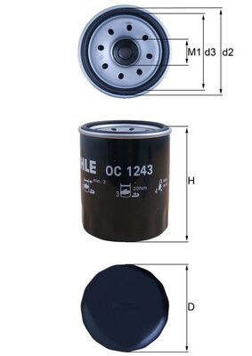 Oliefilter Knecht OC 1243