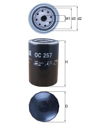 Oliefilter Knecht OC 257