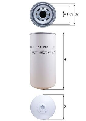 Oliefilter Knecht OC 289